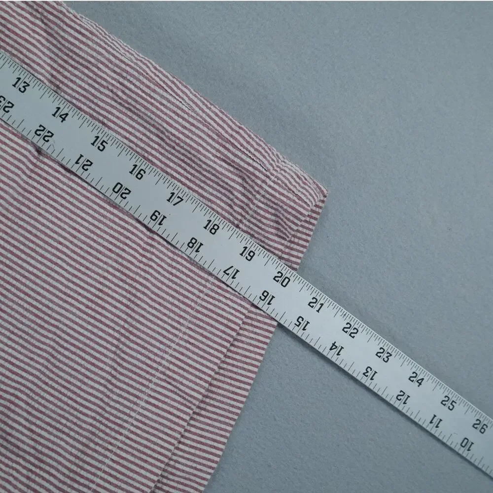 Izod Seersucker Shorts Men 38 Red White Preppy Old Money Coastal Vacation Resort